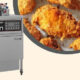 Fried meat with Henny penny pressure fryer