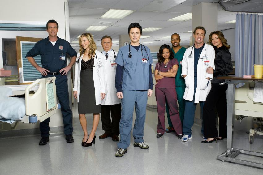 Doctors wearing medical scrubs
