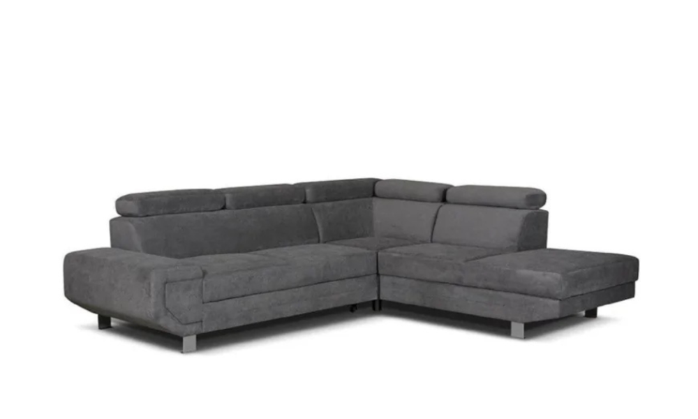 Artic Left-Hand Corner Sofa Bed – Black: Functional Luxury for Your Living Space