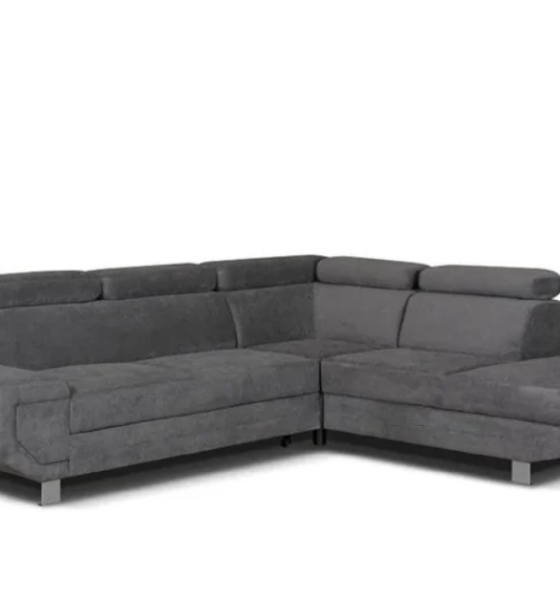 Artic Left-Hand Corner Sofa Bed – Black: Functional Luxury for Your Living Space