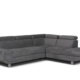 Artic Left-Hand Corner Sofa Bed – Black: Functional Luxury for Your Living Space